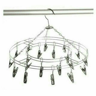  Móc chùm, móc tròn inox phơi quần áo trẻ em