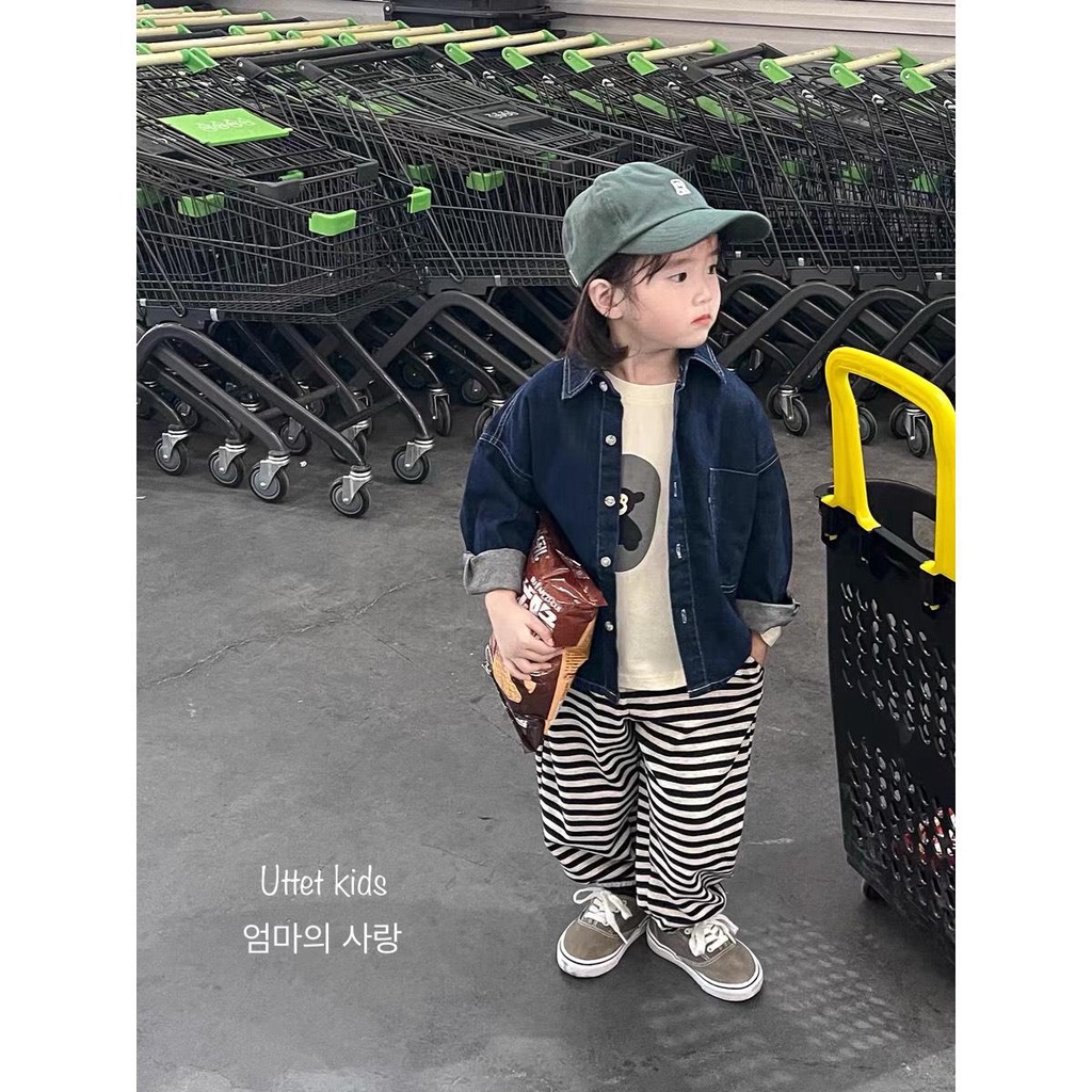 QUẦN JOGGER SỌC DÀNH CHO BÉ GÁI VÀ BÉ TRAI FORM CHUẨN LÊN FORM RẤT ĐẸP 6207