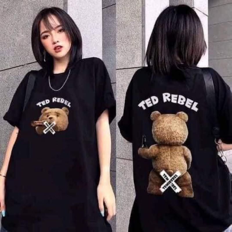 Set Quần Legging + Áo Phông Hình Gấu TED REBEL,Áo Form Thụng Tay Lỡ, Quần Legging Co Giãn 4 Chiều Mịn Đẹp( Kèm Ảnh Thật)