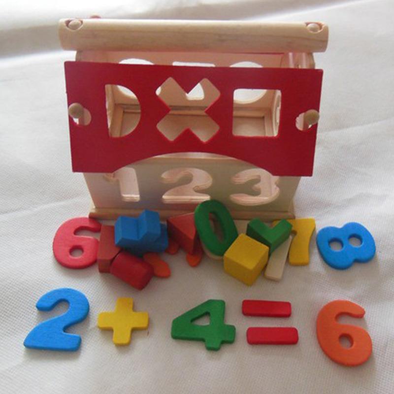 [huite]Kids Children Toys Digital Number House Building Blocks Educational Learning Intellectual Toys for Children Baby