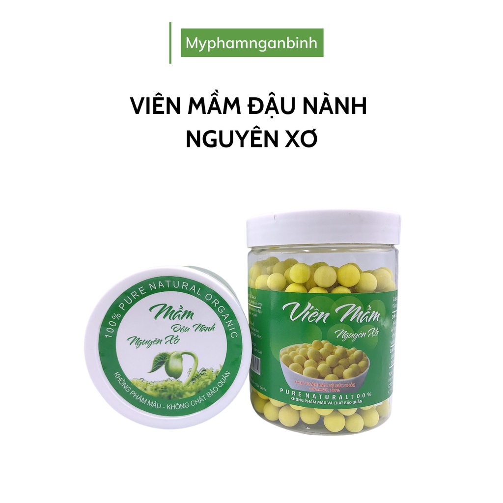 Viên Mầm Đậu Nành Nguyên Xơ, Nở Ngực, Tăng Vòng 1, Đẹp Da, Cân Bằng Nội Tiết Tố Nữ chính hãng