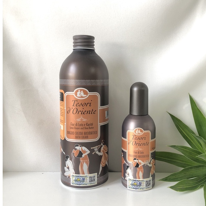 Nước Hoa Tesori Hương Hoa Sen Chai Nhôm Màu Nâu 100ml