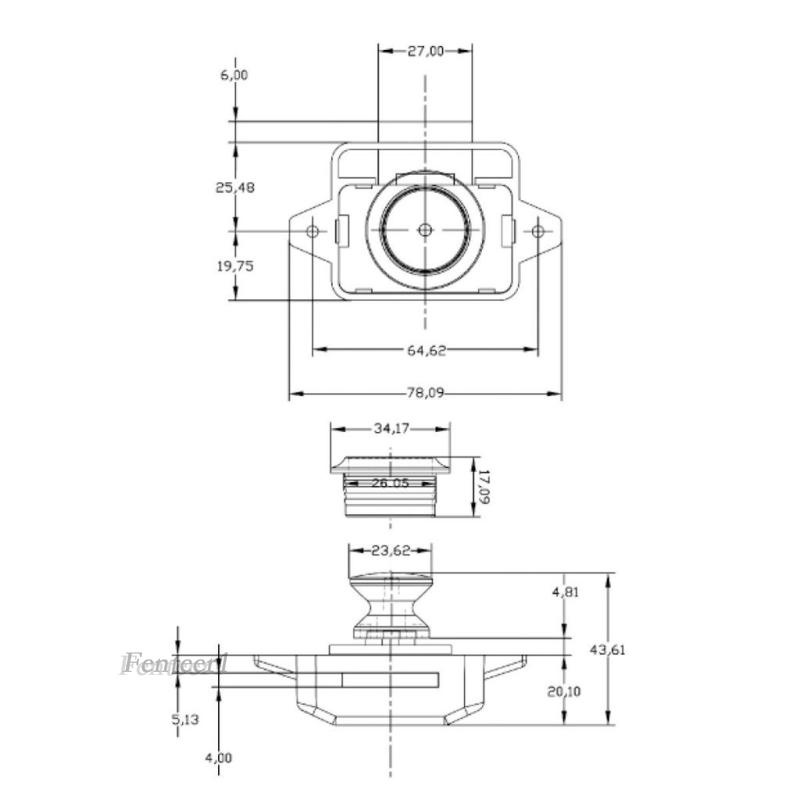 Nút Bấm Khóa Cửa Tủ Dạng Nhấn 25mm 1