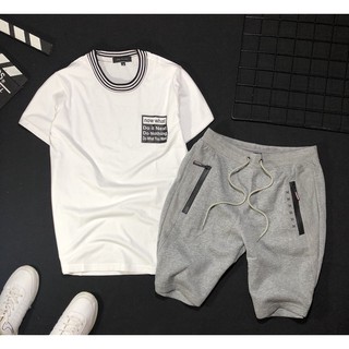 Set đồ bộ quần áo thun nam 💖FREESHIP💖 Áo Thun phối viền cổ cực đẹp -  Fivestarsrating shop