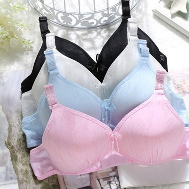 Young Girls Training Bras Underwear Cotton Breathable Cute Bow Bra