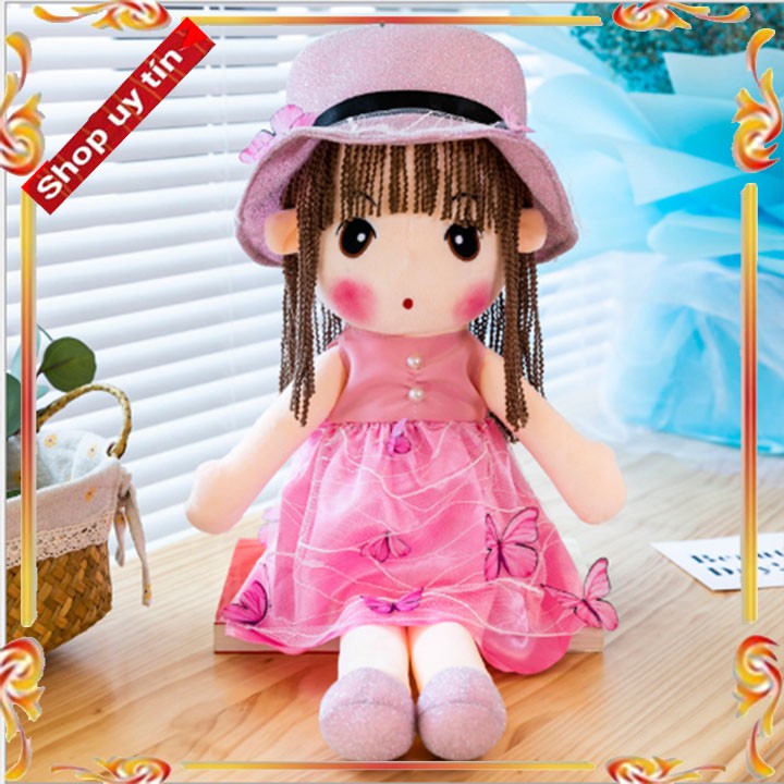 [ MẪU MỚI ]  Búp Bê Cao Cấp Hồng 45cm