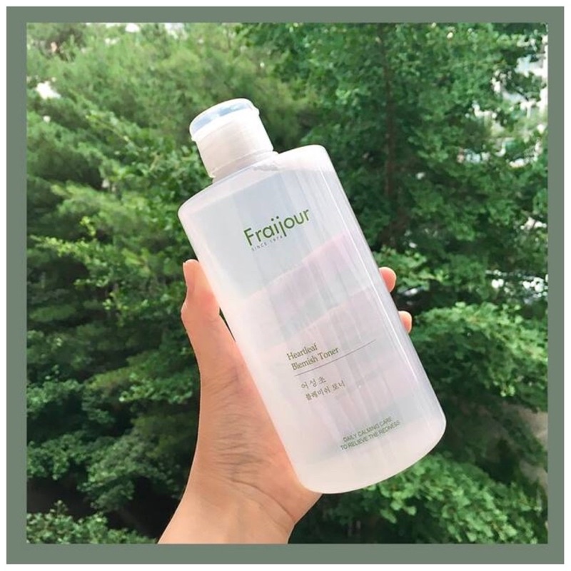 Toner Diếp Cá FRAIJOUR Làm Sạch Mụn Đầu Đen Heartleaf Blemish Toner 500ml