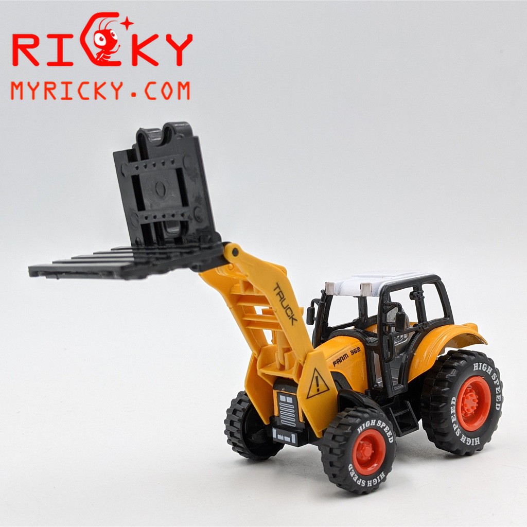 Mô hình xe nâng công trình CHẠY TRỚN bằng HỢP KIM