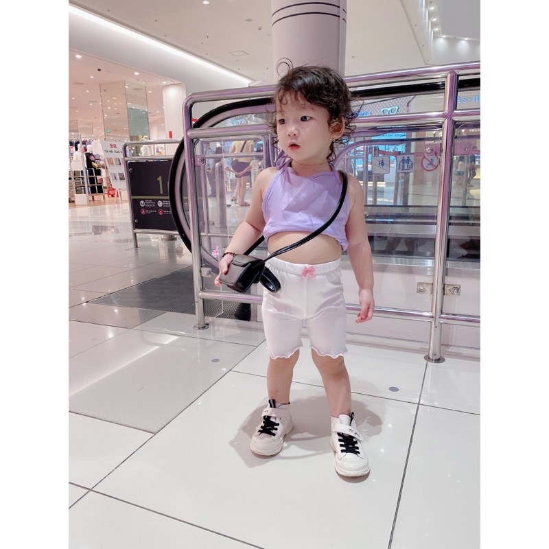 Quần legging đùi cho bé gái chất cotton siêu mềm mịn thoáng mát