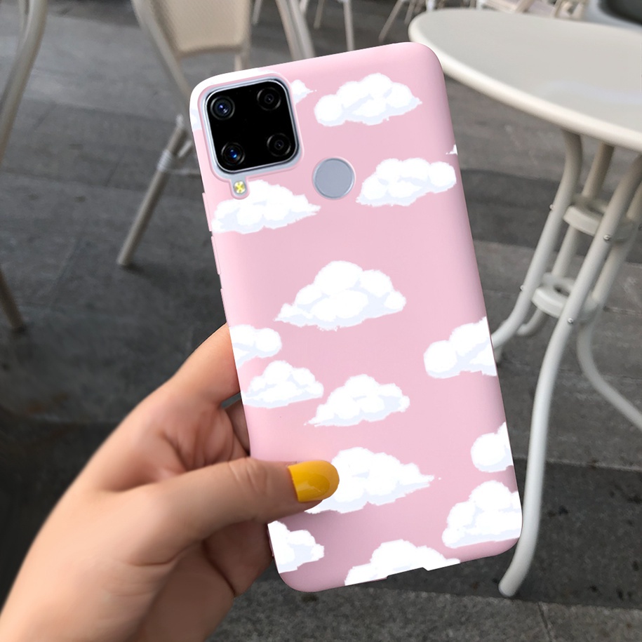 Ốp Điện Thoại Silicon Mềm Chống Sốc Màu Kẹo Cho Realme C15 RMX2180 Realme C15 2020 C 15 6.5"