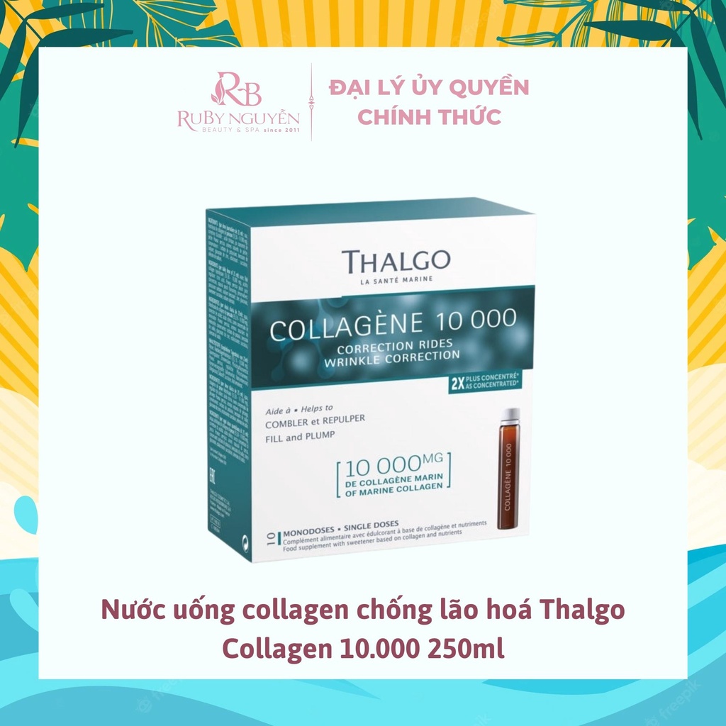 Nước uống collagen chống lão hoá Thalgo Collagen 10000 giúp làn da căng bóng, tươi trẻ 250ml