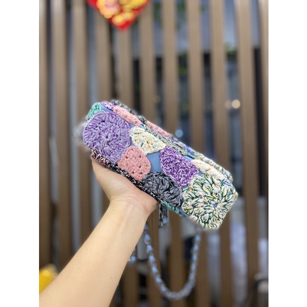 Túi xách cn classic hoa thêu tay si tuyển