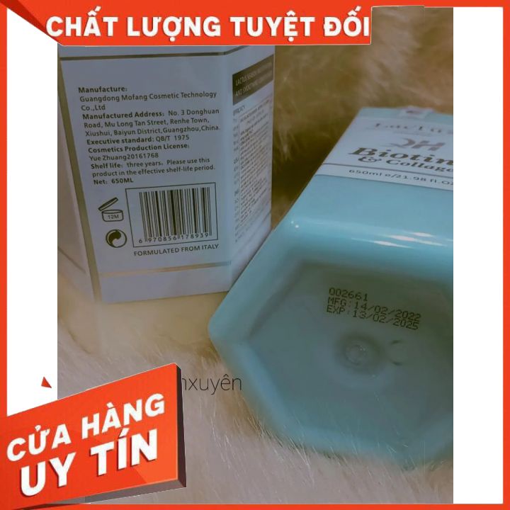 Dầu gội  dầu xả 650ml*2 lactus season biotin collagen ngăn gàu, giảm rụng tóc nuôi dưỡng tóc khỏe, suôn mượt