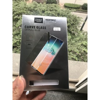 Dán cường lực Full keo UV cảm ứng vân tay cho samsung galaxy S10 Plus