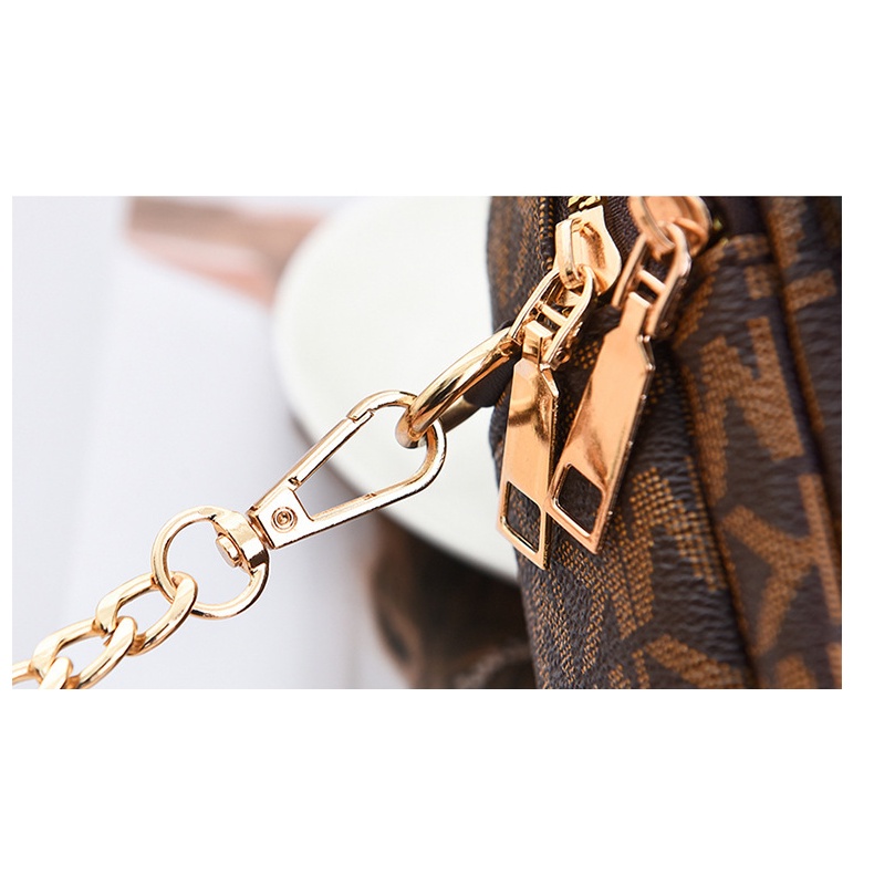 Túi da đeo chéo CHUWANGLIN mini in họa tiết thời trang cho nữ