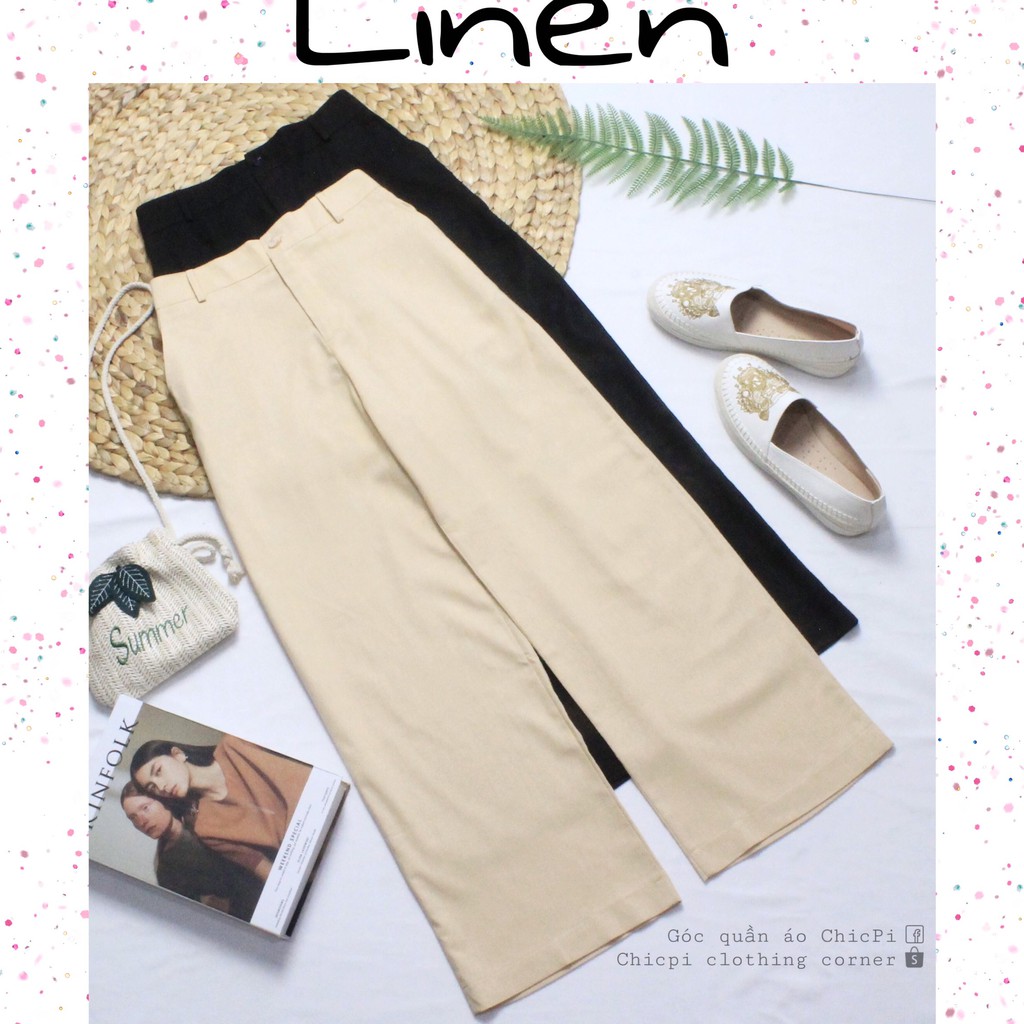 💕 QUẦN ỐNG SUÔNG LINEN SIÊU TRENDY 💕 | BigBuy360 - bigbuy360.vn