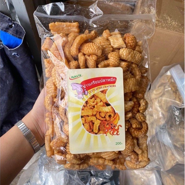 Bánh snack mực Thái Lan LhyFood gói 200g đồ ăn vặt Hà Nội