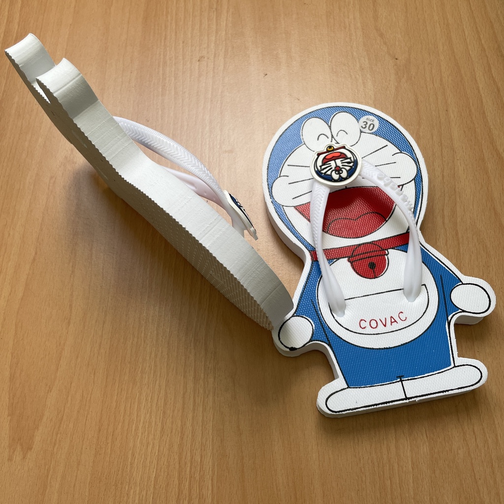 Dép kẹp dành cho nữ Doraemon, dép xốp covac dễ thương. Dép xỏ ngón dành cho nữ