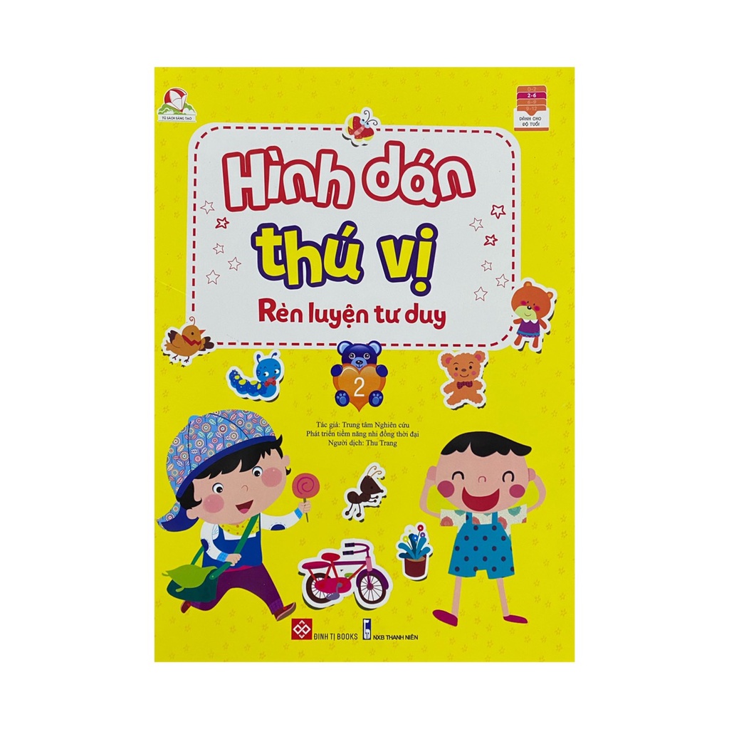 Sách - Hình dán thú vị rèn luyện tư duy ( Đinh Tị )