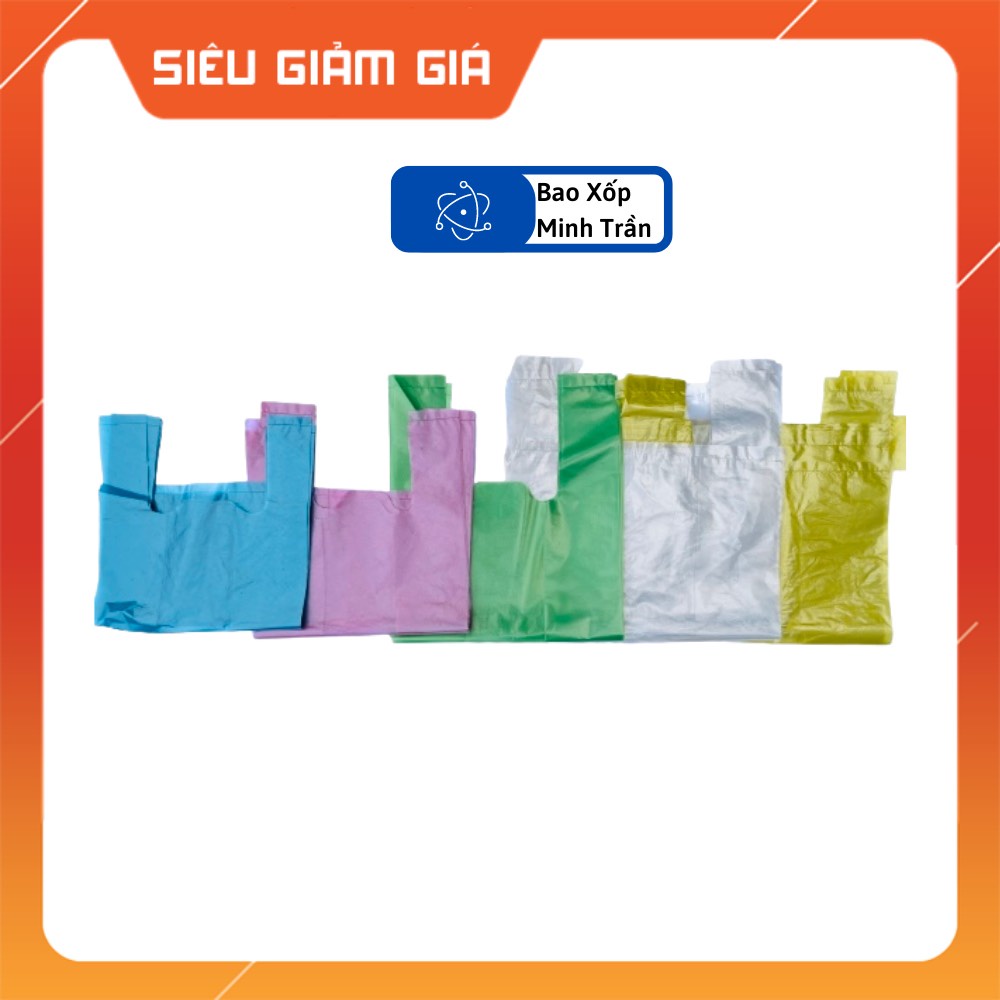 (1Kg) Túi Xốp Nilon Bóng Mỡ Hàng Chợ 2 Quai Giá Rẻ