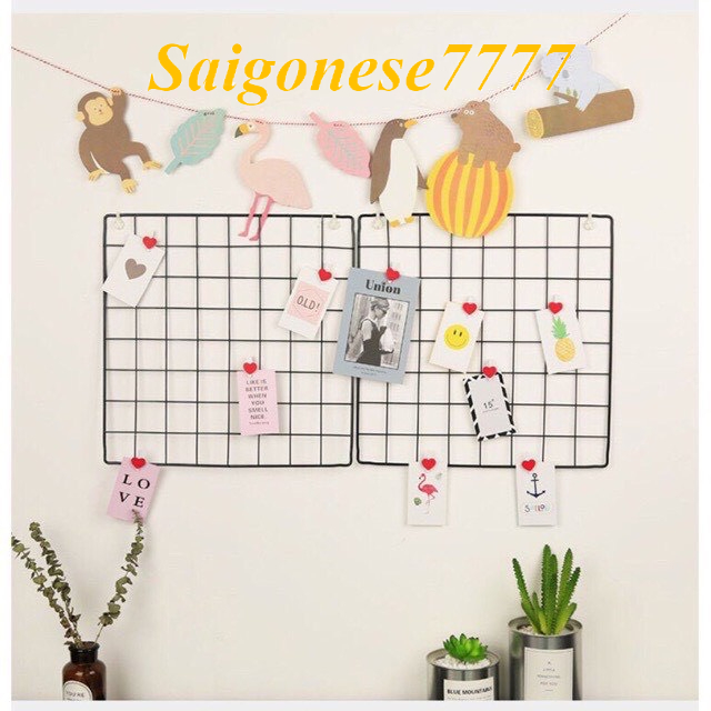 Khung Hình Lưới Sắt Nghệ Thuật Trang Trí Decor Phòng Ngủ Picture Frame