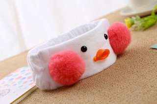 N31 Băng đô bờm mỏ vịt 🐣 má hồng 3D