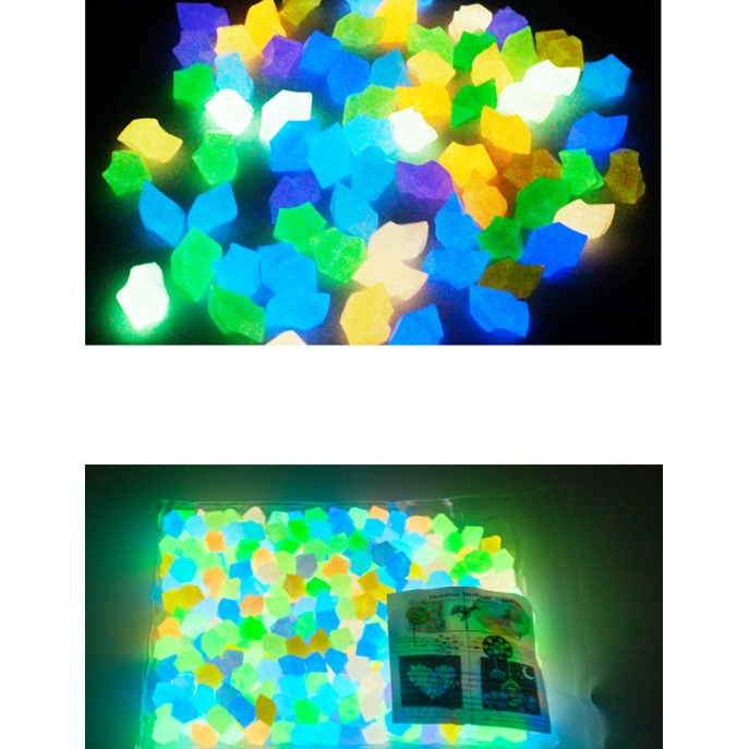 Set 40 Viên Đá Dạ Quang 11X14Mm Trang Trí Đa Năng