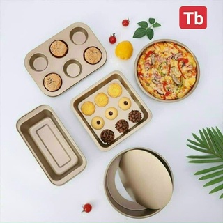Khuôn làm bánh, khay nướng bánh 5 món chống dính