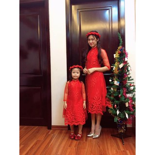 Áo dài bé sieu hot 2019 chuẩn loại 1 + chân váy+ mấn