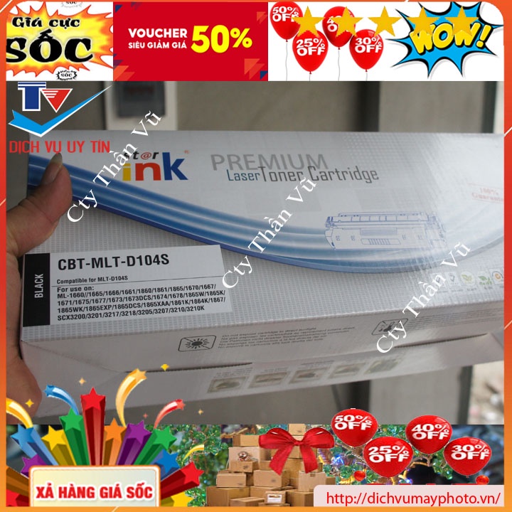 Hộp mực máy in samsung ML 1661 / 1666 / 1676 / 1861 / 1866 / SCX 3201 / 3206 hàng thay thế chất lượng