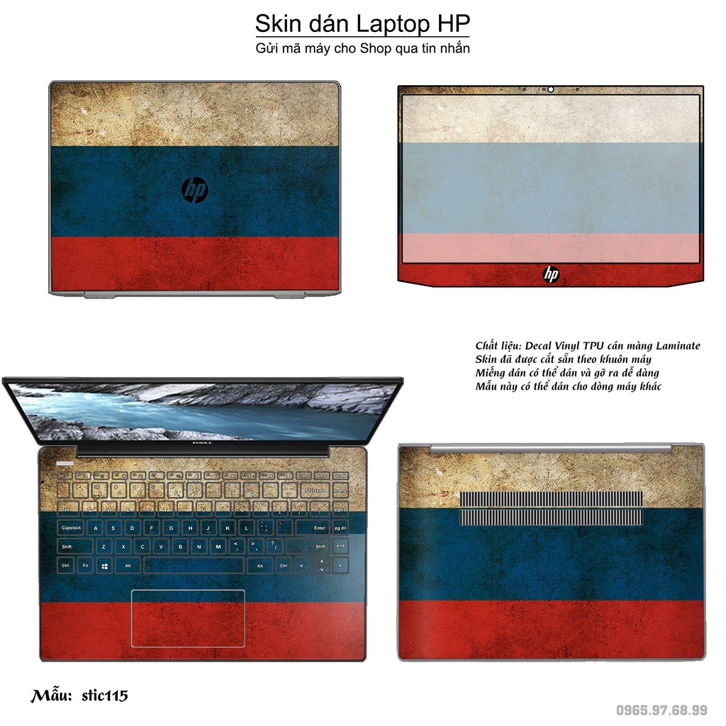 Skin dán Laptop HP in hình Hoa văn sticker nhiều mẫu 19 (inbox mã máy cho Shop)