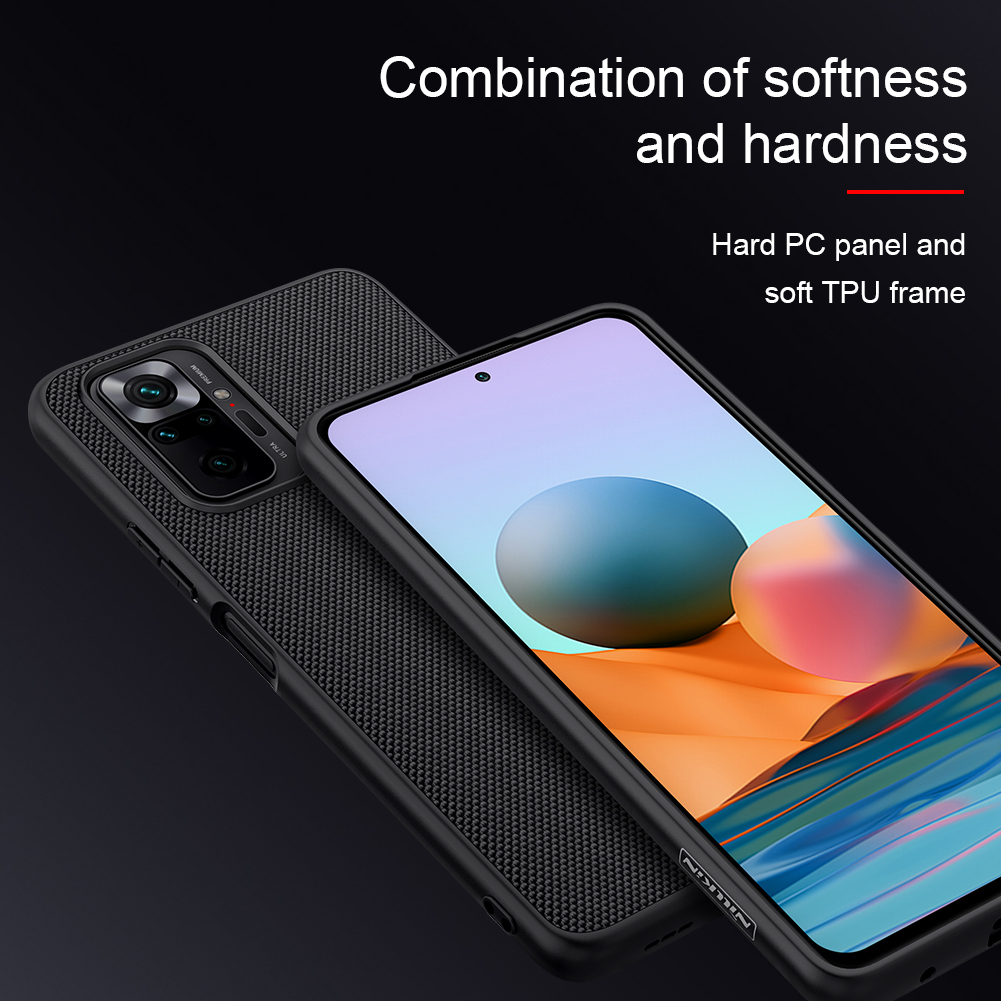 Ốp Điện Thoại Nillkin Sợi Nylon Tpu + Pc Chống Trượt Siêu Mỏng Nhẹ Cho Xiaomi Redmi Note 10 Pro / Note 10 Pro Max