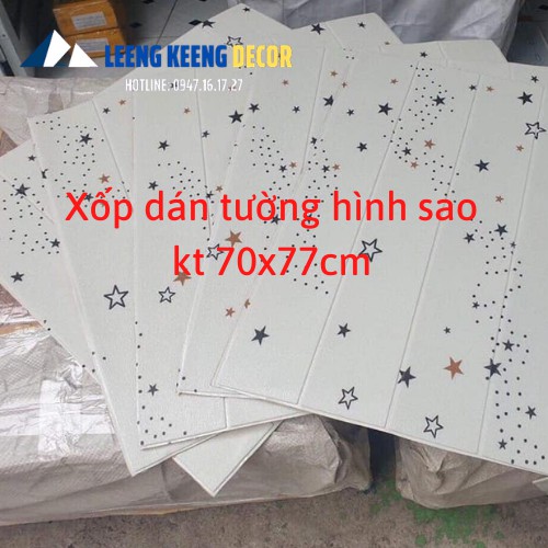 Xốp dán tường 3D, hàng chuẩn loại 1, keo dán siêu chắc, kích thước khổ lớn, buôn sỉ và lẻ tại Hà Nội và các tỉnh lân cận