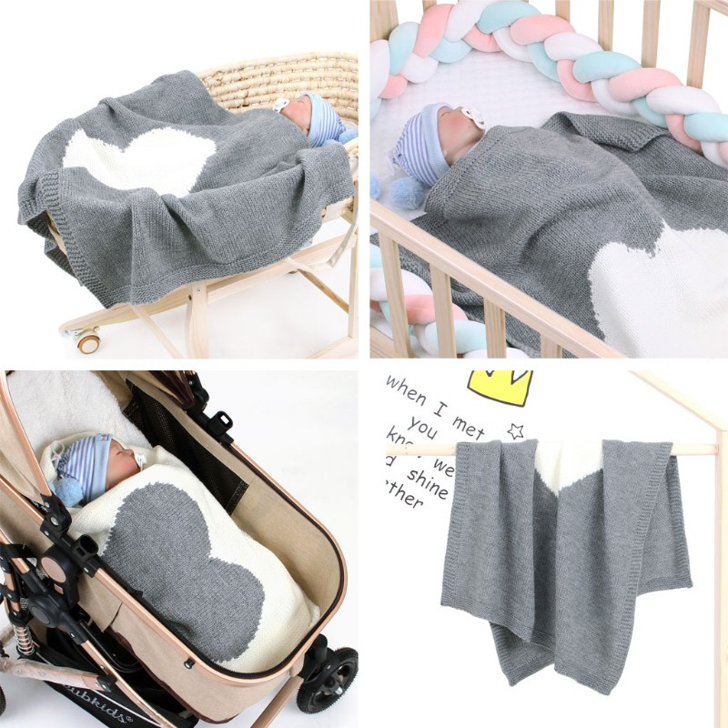 INN Baby Blankets Knitted Newborn Bebes Stroller Bedding Sleep Cover Infant Swaddle Wrap Blanket Quilt Multi-Function