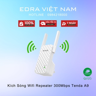 [Mã SKAMSALE11 giảm 10% đơn 200k] Kích Sóng Wifi Repeater 300Mbps Tenda A9 - Hàng Chính Hãng - Bảo hành 36 tháng