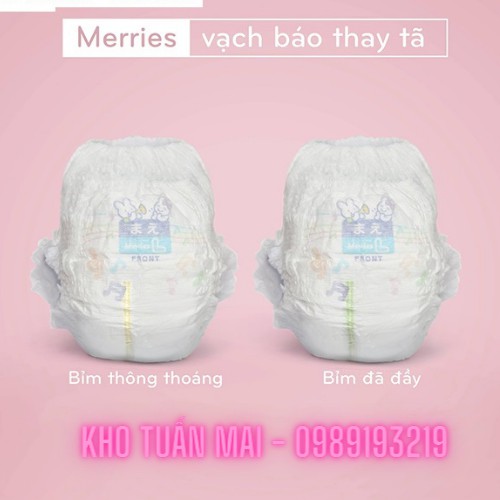 Tã/Bỉm MERRIES nội địa Nhật (Cộng Miếng -TC ) Tã Merries chống hăm đủ size NB96/S88/M68/L58/M64/L50/XL44/XXL28/S82TC