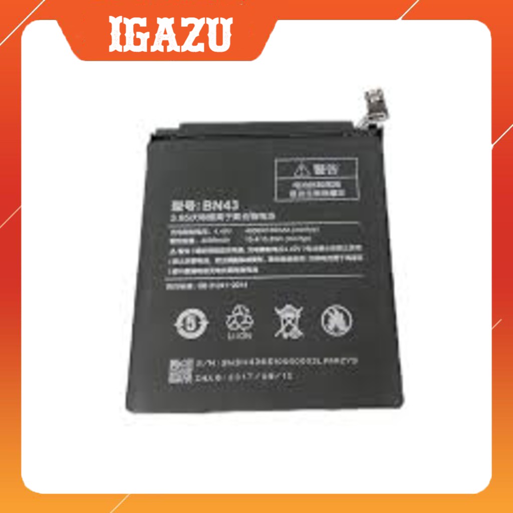 Pin Zin Xiaomi Redmi Note 4X / Pin BN 43 dung lượng chuẩn 4100mAh / Bảo hành 12 tháng - IGAZU