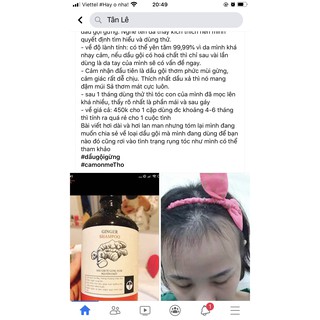 DẦU GỪNG CỎ CÂY HOA LÁ
