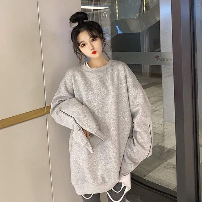 Áo Sweater Nam Nữ Celina - Áo Thu Đông Chất Nỉ Ngoại Mềm Mịn màu Xám Hottrend 2021 Có Ảnh Thật Tự Chụp Unisex X.Store
