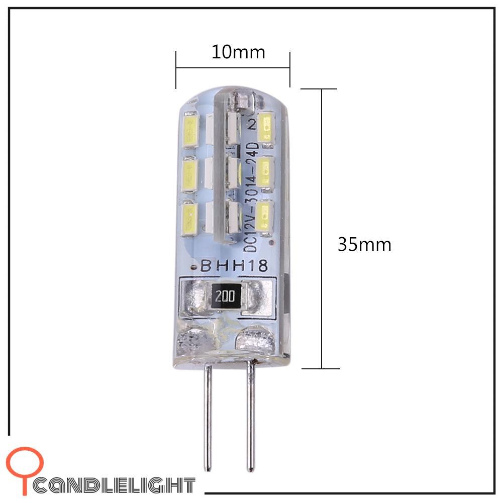 Bóng Đèn Led Hình Trái Bắp Clt.G4 2w Dc 12v 24 Smd3014 110lm