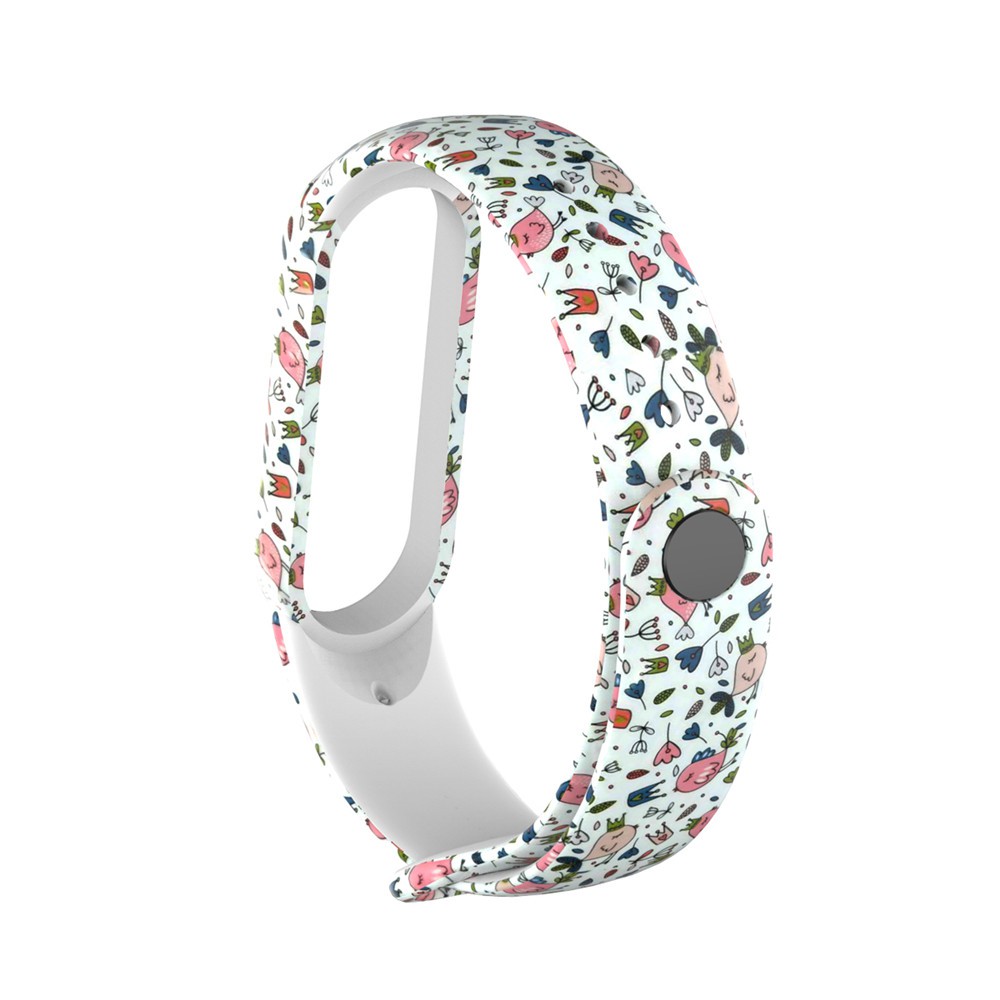 Dây Đeo Thay Thế Chất Liệu Silicon Màu Trơn Cho Xiaomi Mi Band 7 6 5 4 3 NFC