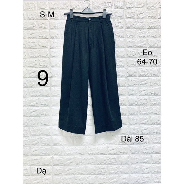 Quần ống rộng dáng dài thu đông
