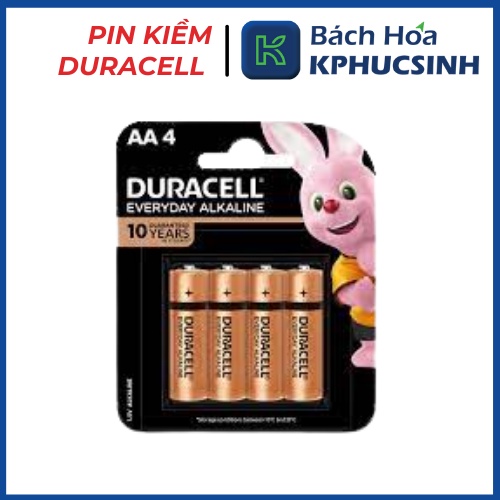Pin kiềm Duracell Everyday aa vỉ 4 viên KPHUCSINH - Hàng Chính Hãng