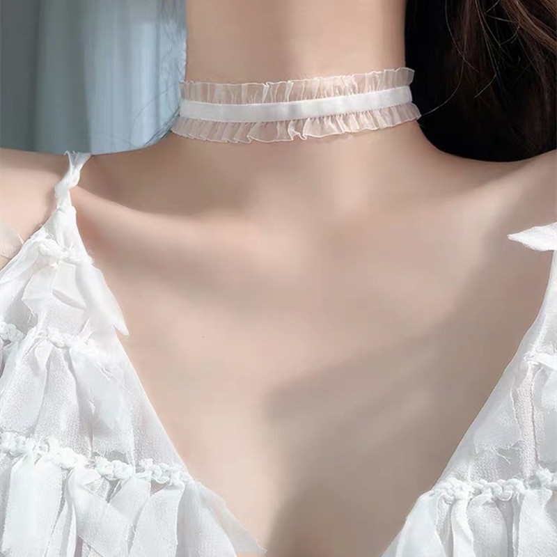 Vòng Cổ Choker Bằng Ren Phong Cách Hàn Quốc Thời Trang Đơn Giản