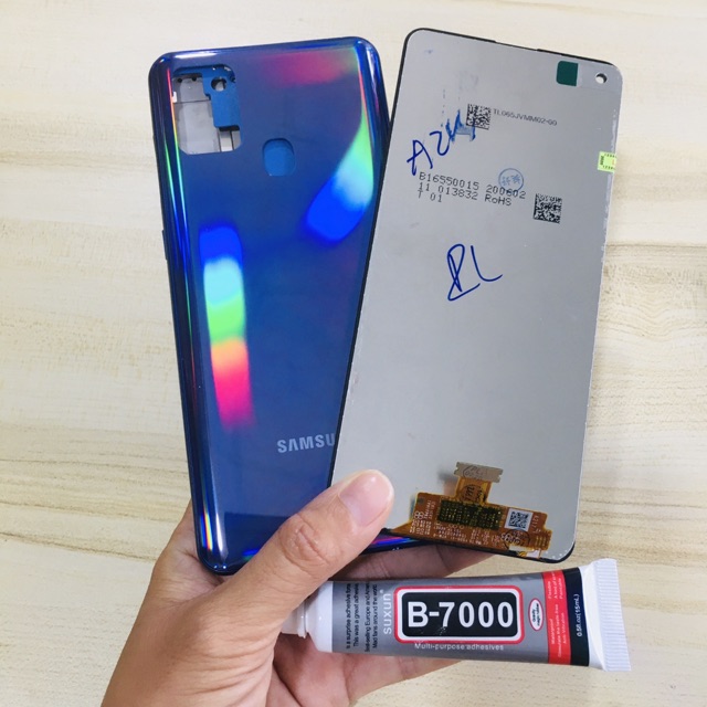Combo Bộ Vỏ Sườn + Màn Hình Samsung A21S Zin Hàng Cao Cấp (Tặng tuýp keo)