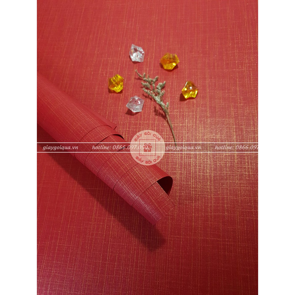 Combo 5 tờ giấy gói quà cao cấp chất liệu vải sọc kích thước 54x78cm – Giấy bọc quà Hàn Quốc