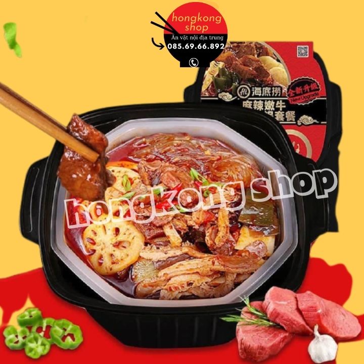 (HÀNG CHUẨN) LẨU TỰ SÔI HAIDILAO HỘP TO 375g, NẤU TRONG 5 PHÚT (TẶNG SỮA CHUA UỐNG) | BigBuy360 - bigbuy360.vn