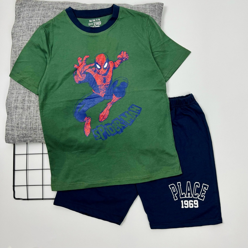 Đồ bộ bé trai size đại 20-45kg VNXK thun cotton xuất Jennie kids J478