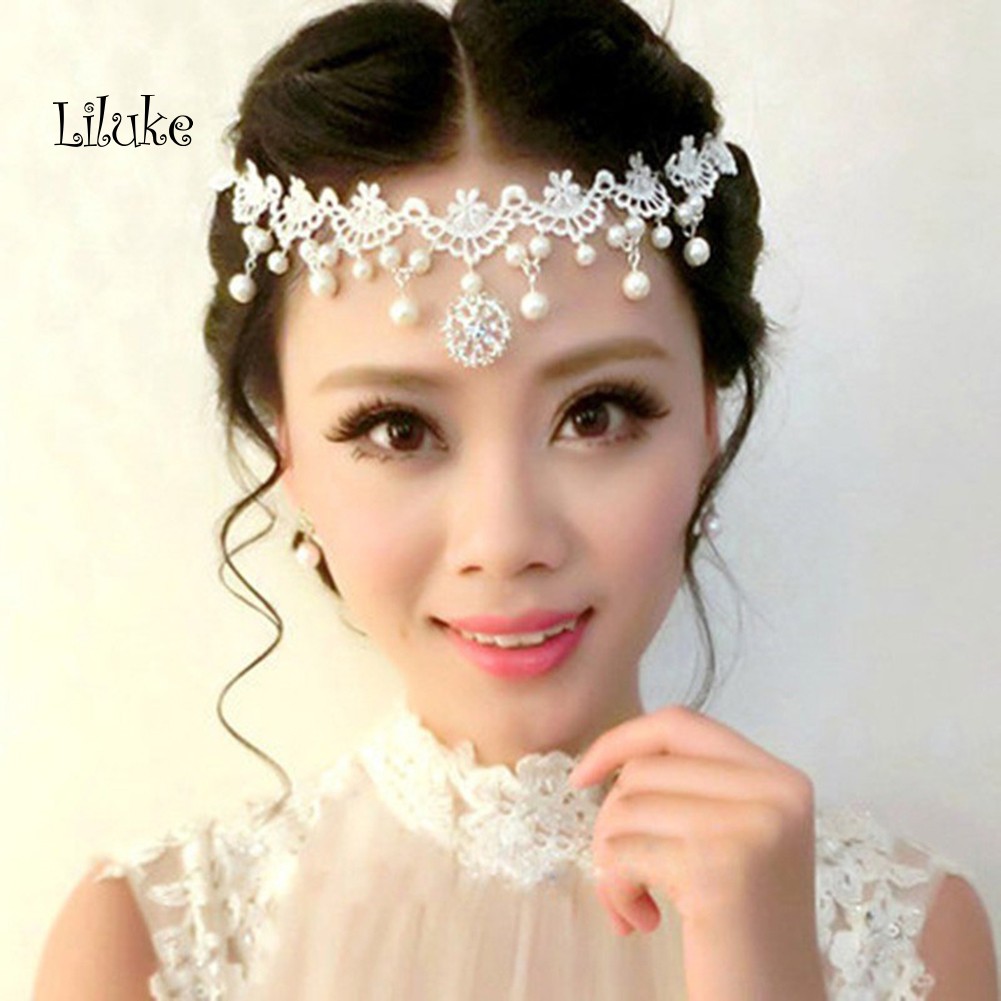 Vòng Cổ Choker Ren Phối Ngọc Trai Giả Thời Trang Xinh Xắn Cho Nữ