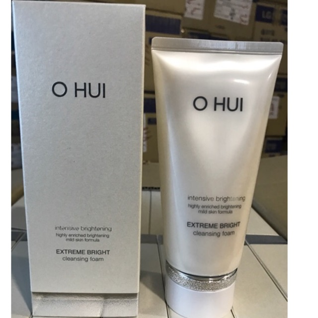 Sữa Rửa Mặt Ohui White Dưỡng Trắng Da - Ohui Extreme Bright Cleansing Foam 160ml Full Size